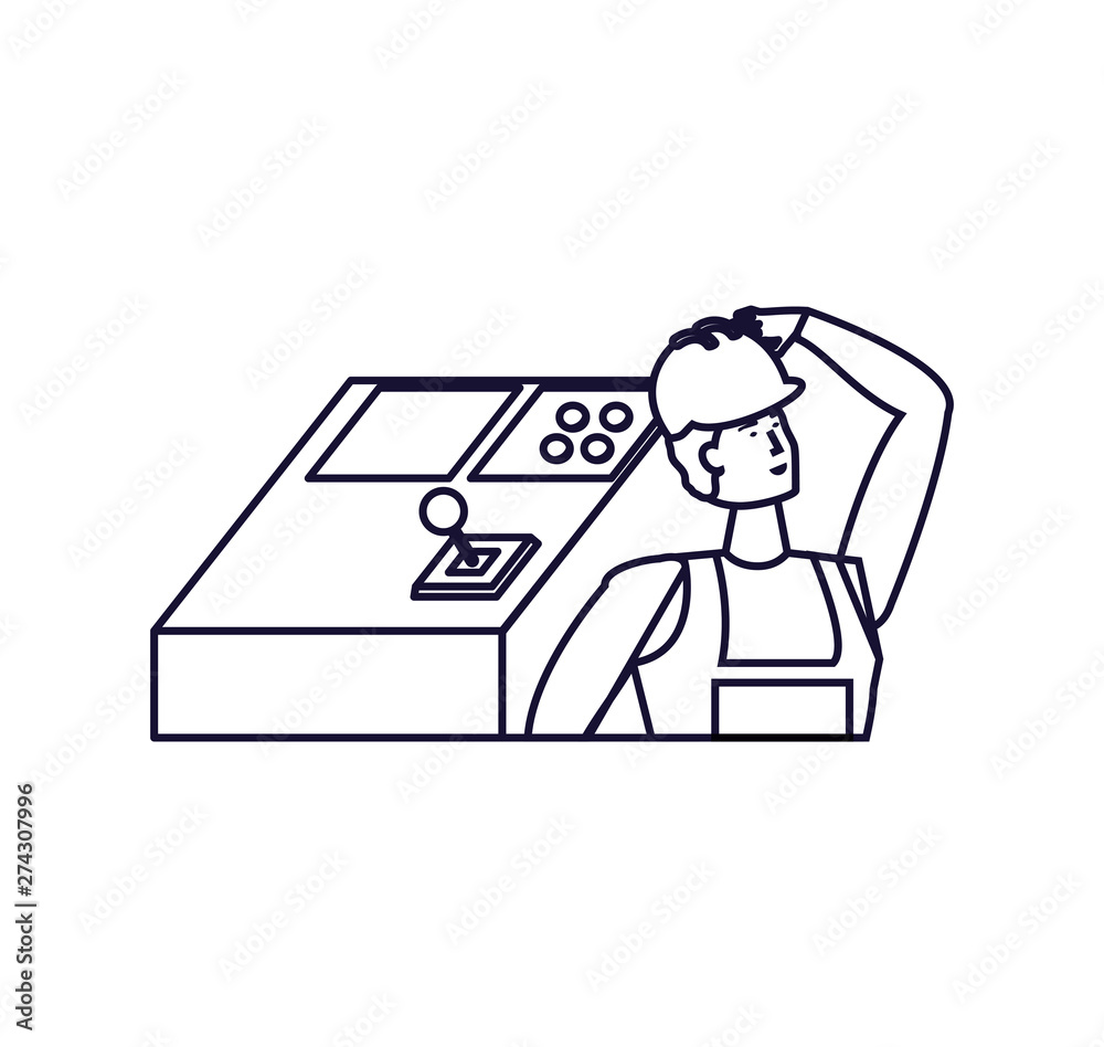 Isolated avatar of professional worker design Isolated avatar of professional worker design