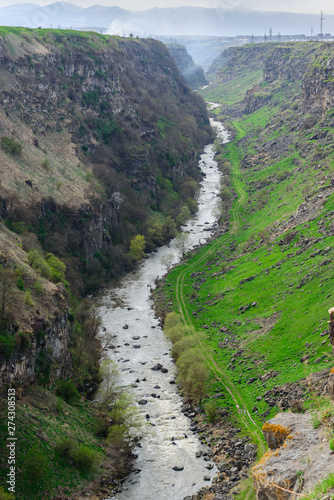 Fabulous canyon with Dzoraget river, Armenia photo