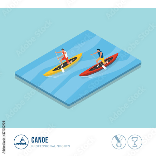 Professional sports competition: canoeing