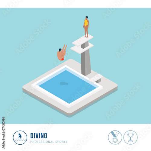 Professional sports competition: diving