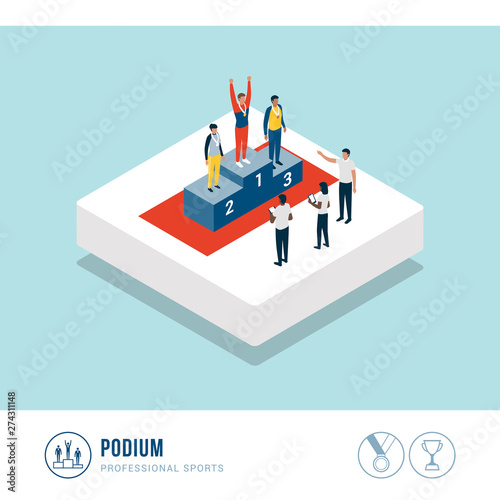 Professional sports competition awarding ceremony