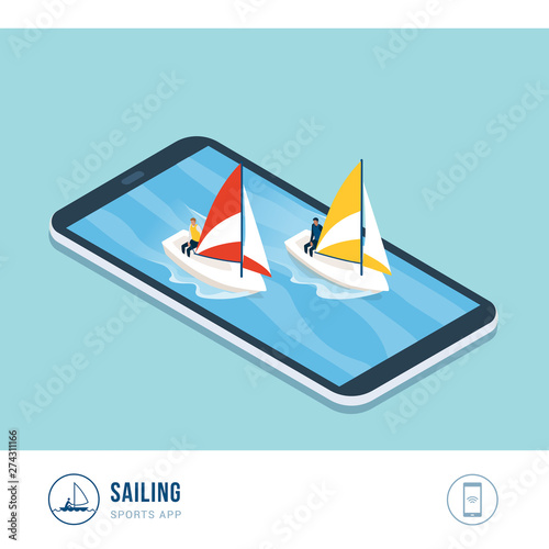 Professional sports competition: sailing