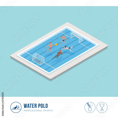 Professional sports competition: water polo