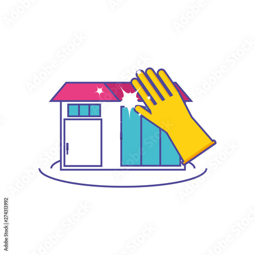 Isolated cleaning glove and house design