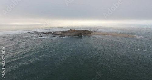 Mystical Insua fortress and lighthouse