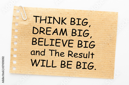 Think Dream Believe Result