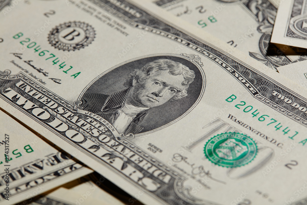 American two dollars, a background American two dollars, a background