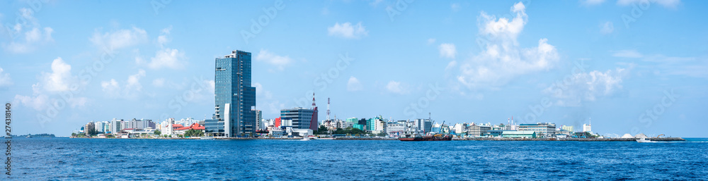 The city of Malé, Capital of the Maldives, North Malé atoll, Maldives