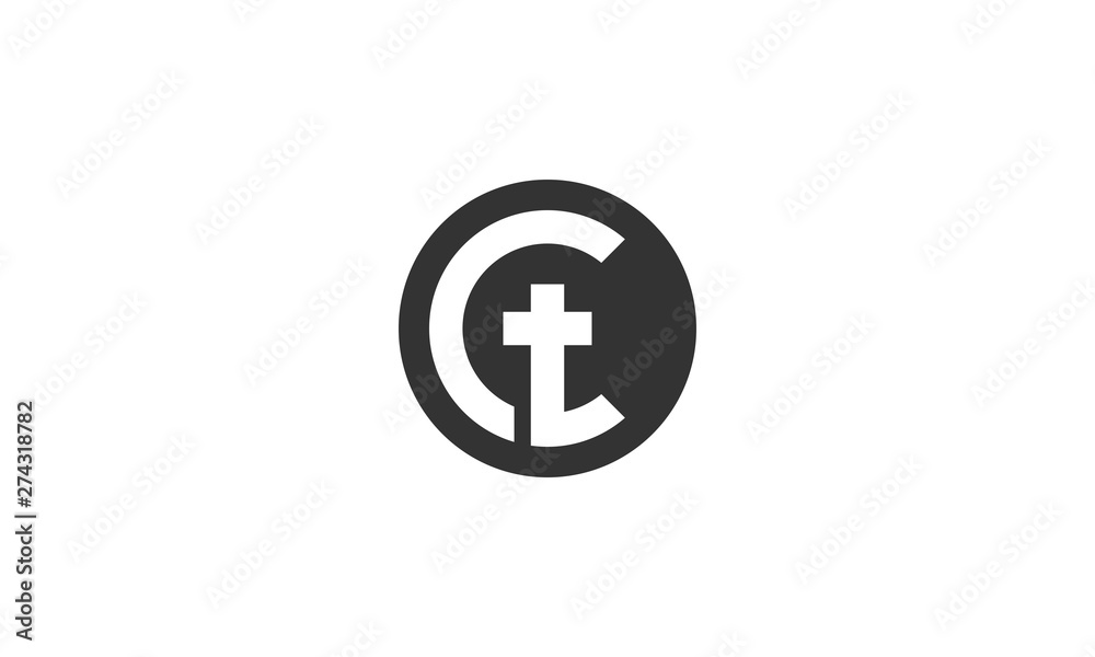 letter c t logo letter c t logo