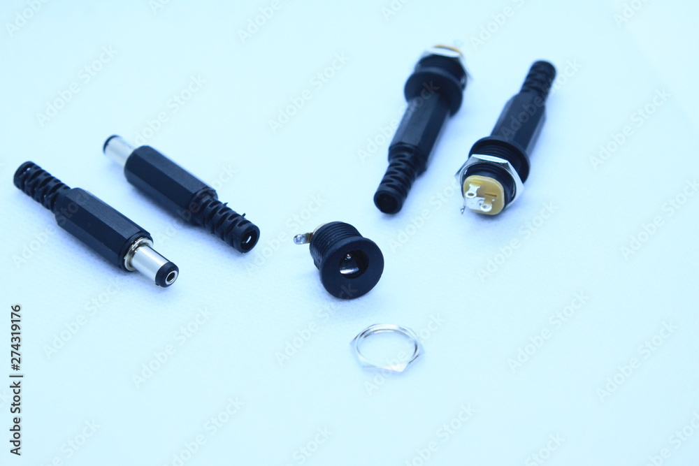 connectors on white background connectors on white background