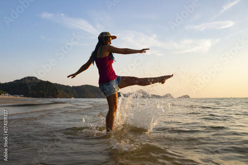 Kick dans l'eau
