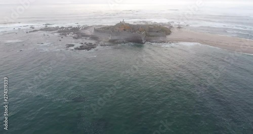 Mystical Insua fortress and lighthouse