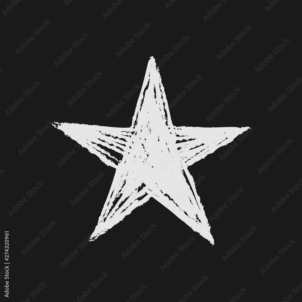 Star icon doodle. Hand drawn sketch. Grunge handmade illustration. Star icon doodle. Hand drawn sketch. Grunge handmade illustration.