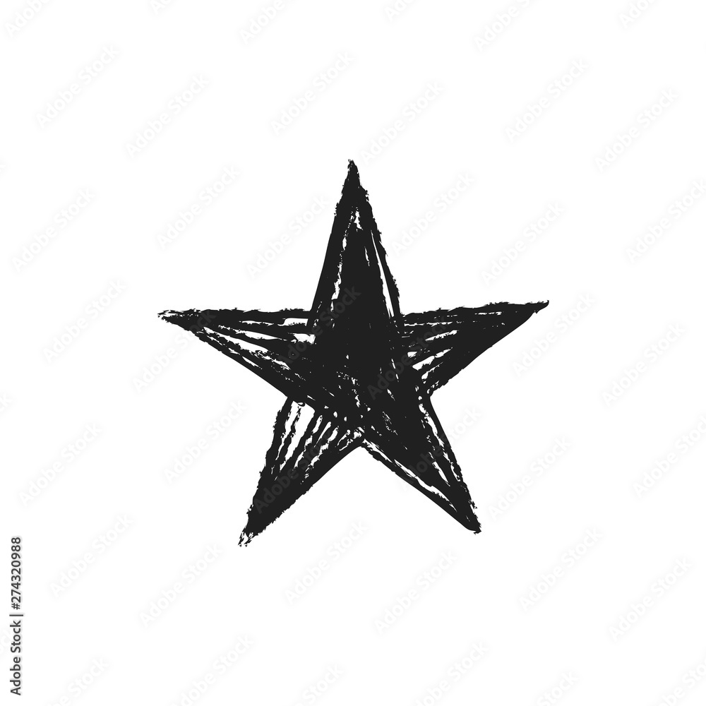 Sparkling star sketch psd on beige | Free PSD - rawpixel