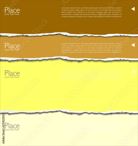 Torn paper background with space for text 