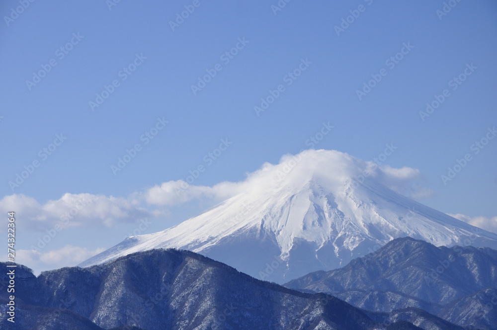 高畑山より富士を望む 高畑山より富士を望む