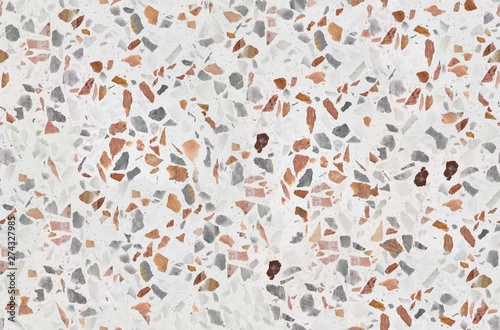 Terrazzo texture. Polished concrete floor and wall pattern. Color surface marble and granite stone, material for decoration