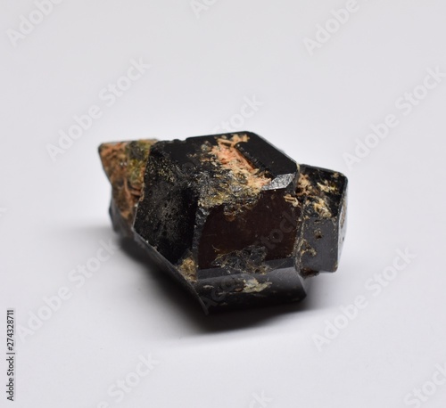 Melanite Garnet raw gemstone crystal from Mali photo