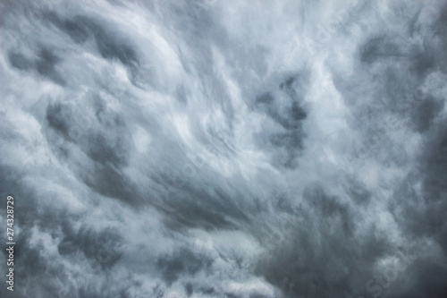 Storm Clouds In Sky Background, Dark Storm Cloud Weather 