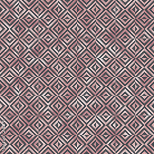 Art Deco Seamless Pattern - Repeating metallic pattern design with art deco motif