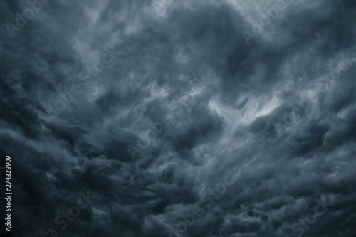 Storm Clouds In Sky Background, Dark Storm Cloud Weather 