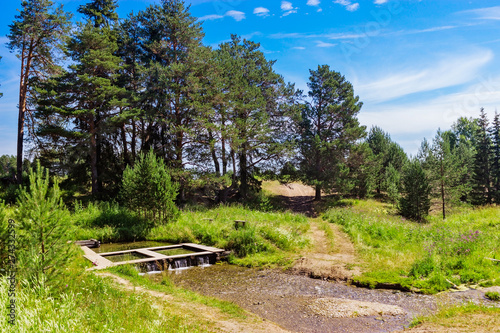 фотографія rill in the countryside on a sunny summer day