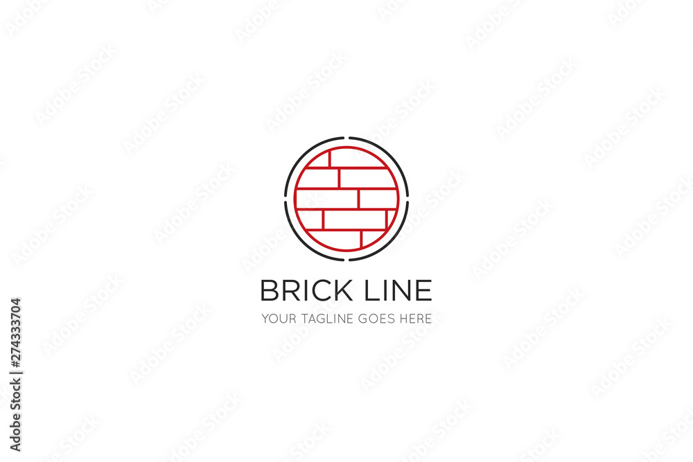 brick logo and icon vector illustration design template brick logo and icon vector illustration design template