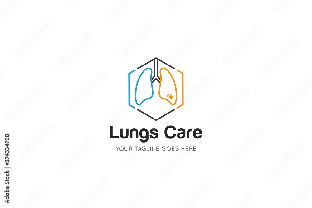 lungs logo and icon vector illustration design template lungs logo and icon vector illustration design template