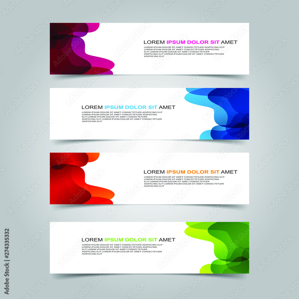 Fototapeta premium Vector abstract design banner web template