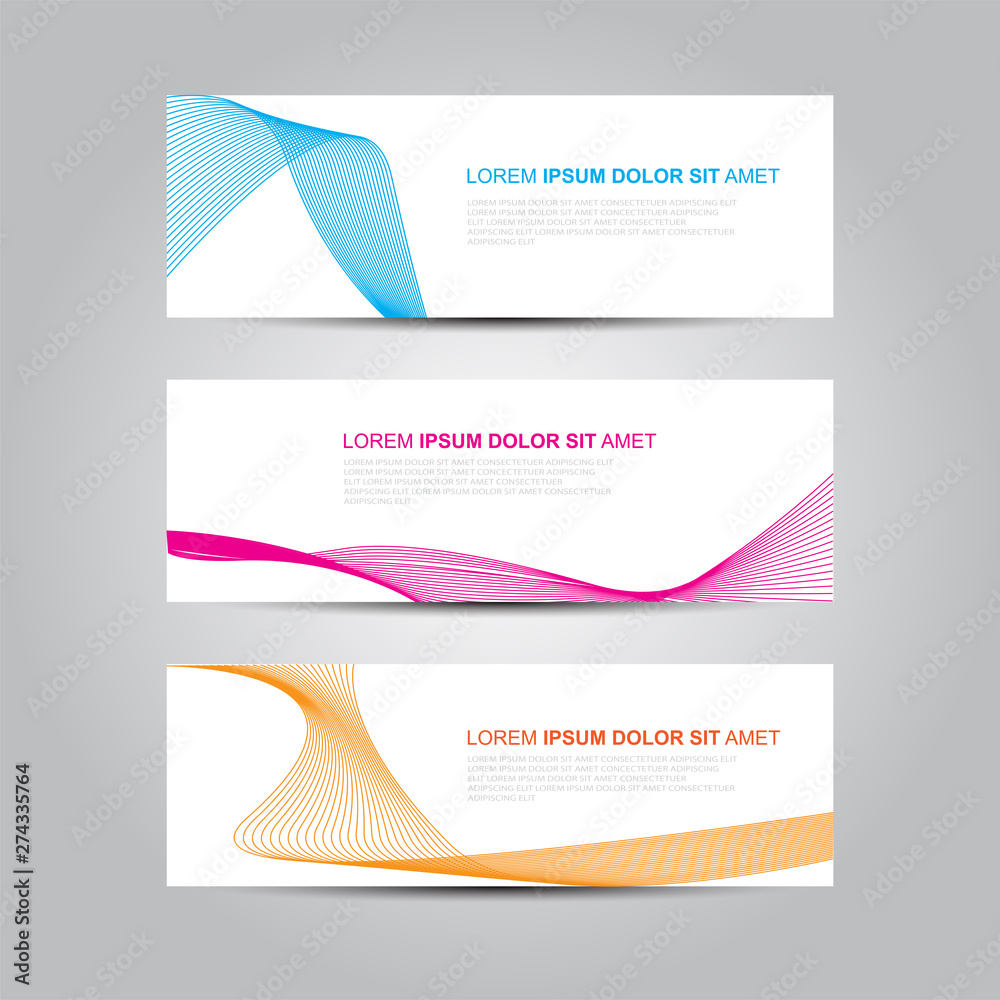 Fototapeta premium Vector abstract design banner web template