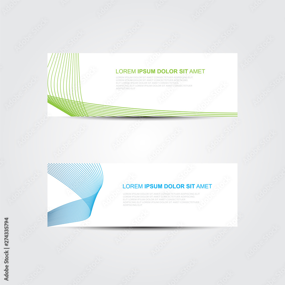 Fototapeta premium Vector abstract design banner web template