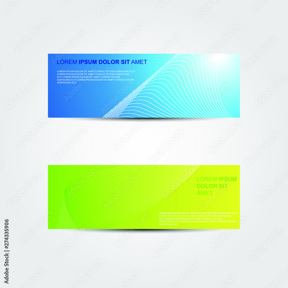 Fototapeta premium Vector abstract design banner web template