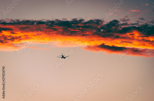 Flying through the Sunset