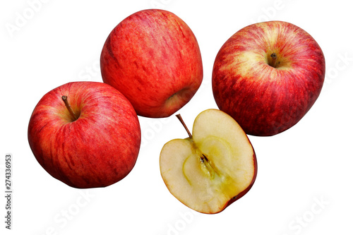 Isolated apples