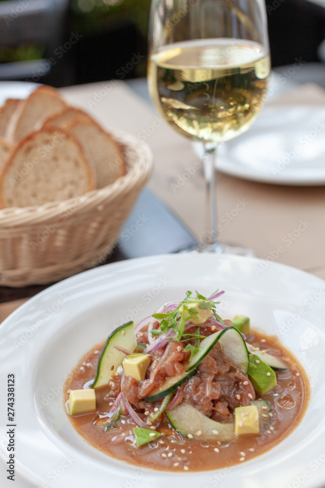 Ceviche de atún Ceviche de atún