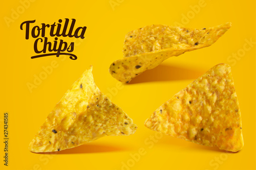 Delicious cheese tortilla chips