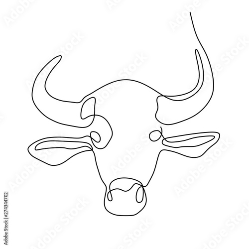 Continuous line of buffalo ...