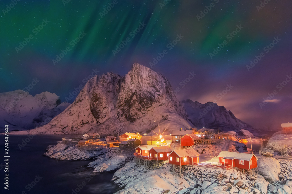 Naklejka premium Winter in Norway.