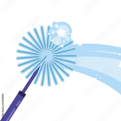Isolated cleaning mop design icon vector ilustration