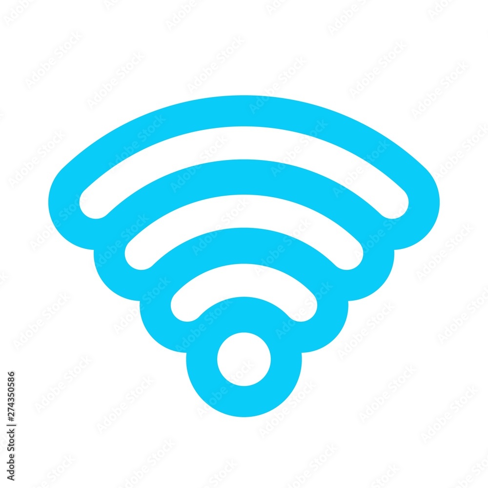 Vector blue wifi sticker. Wi-Fi sign, icon, symbol. Vector blue wifi sticker. Wi-Fi sign, icon, symbol.