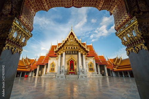 the first grade royal monastery, Wat Benchamabophit Dusitvanaram Rajawarawiharn, Bangkok, Thailand