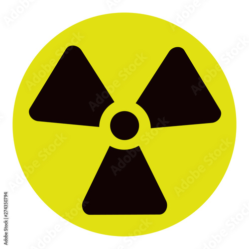 The radiation icon. Radiation symbol.