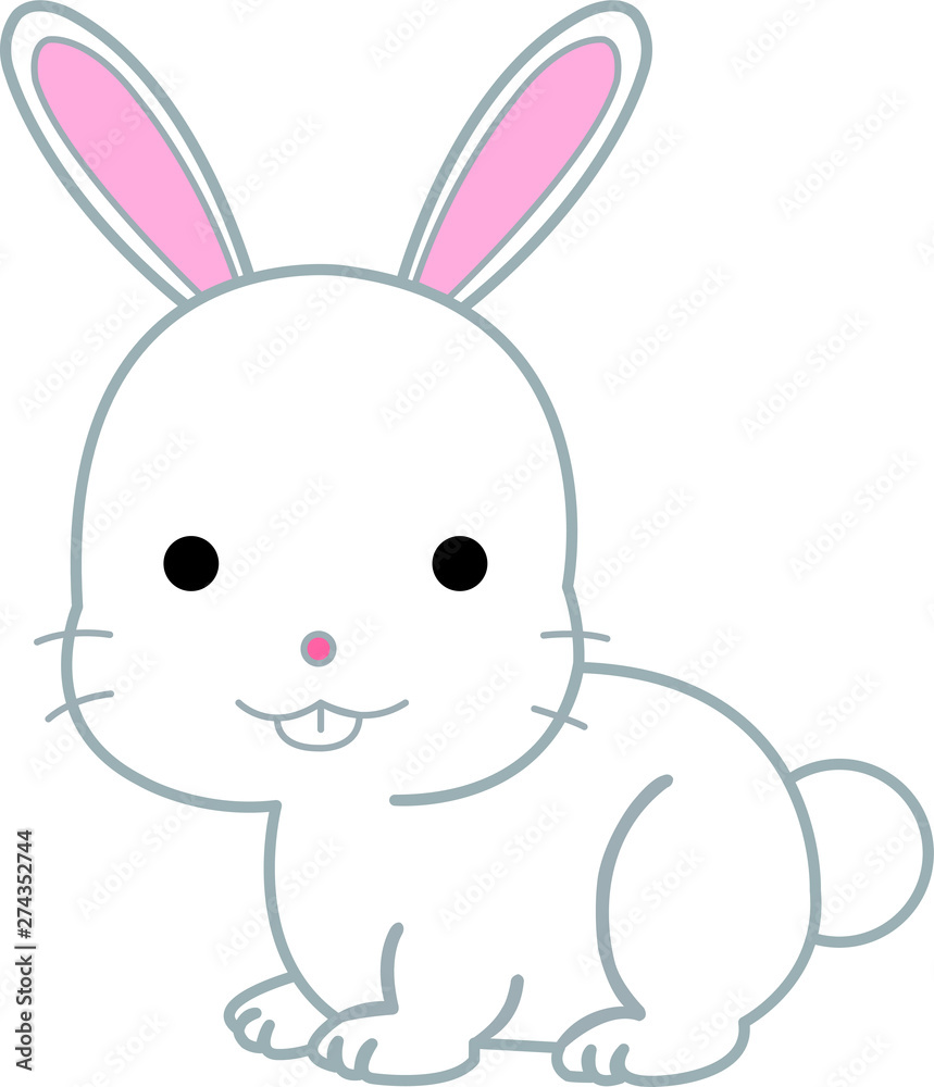 Obraz premium 動物のイラスト-うさぎ