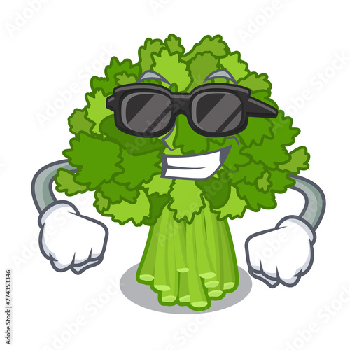 Super cool brocoli rabe in the cartoon shape