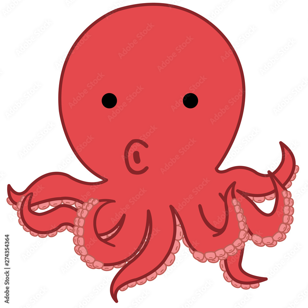 動物のイラスト-たこ 動物のイラスト-たこ