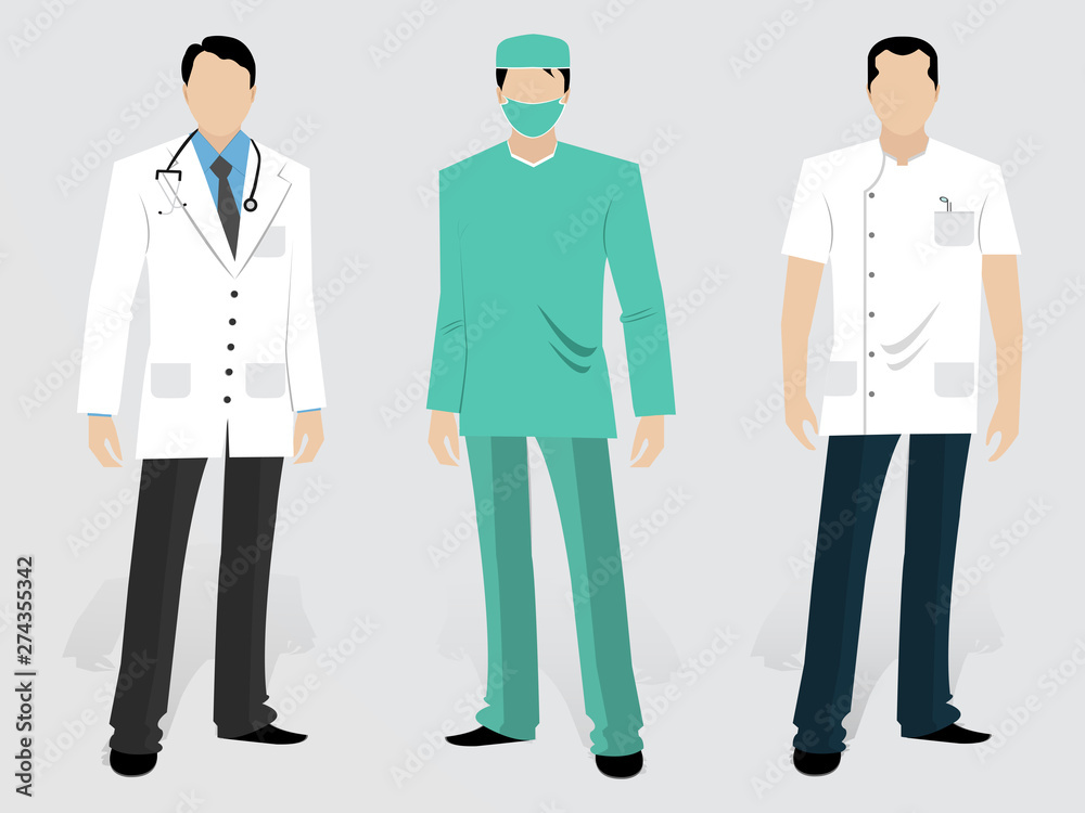 Set of Medical characters.