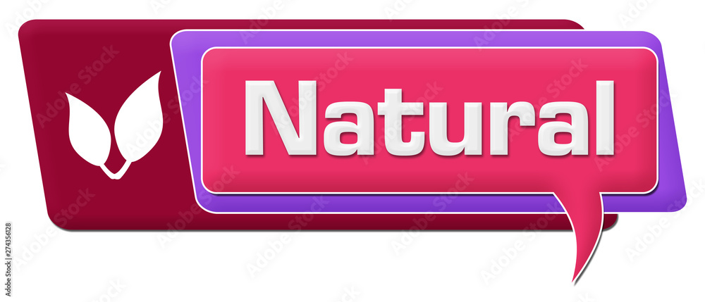 Natural Pink Purple Comment Symbol Horizontal 