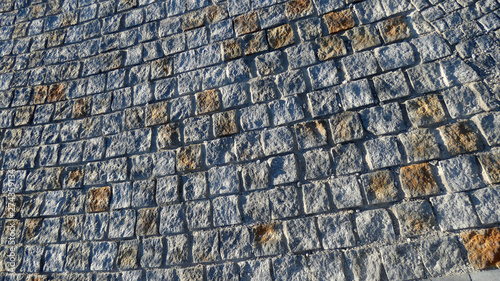 Closeup of newly paved pathway in Andalusian village