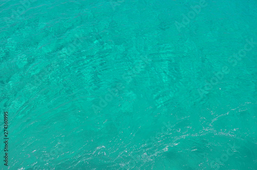Sea transparent clear water. Flowing water surface
