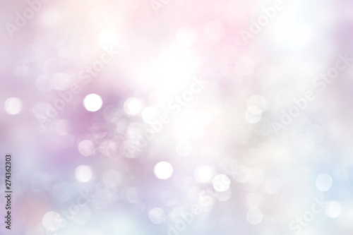 Violet soft blurred lights background,winter bokeh backdrop.